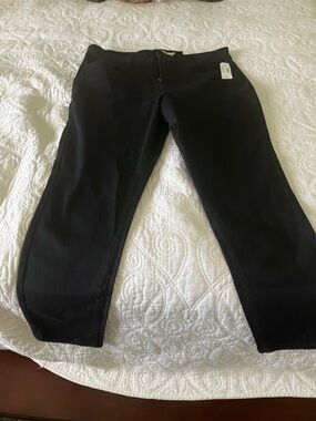 Maurices Black Mid-Rise Straight Leg Pants